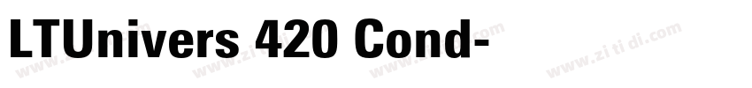LTUnivers 420 Cond字体转换